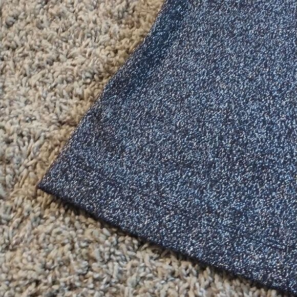 Cabernet Women's Size XL Sparkly Nylon Metallic Dark Silver Tank Top - Picture 7 of 9